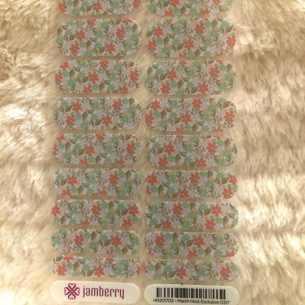 FULL SHEET: Jamberry March Host Exclusive 2017 nail wrap